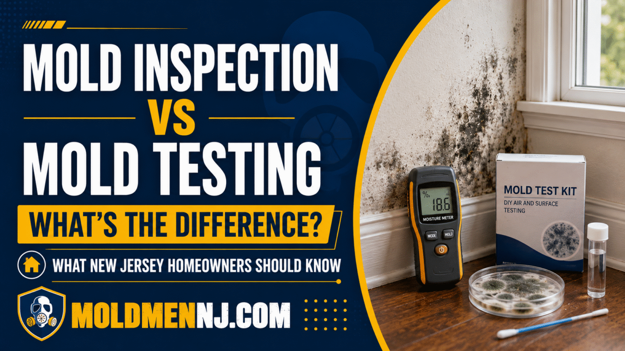 Mold Inspection vs Mold Testing in New Jersey: What’s the Difference?