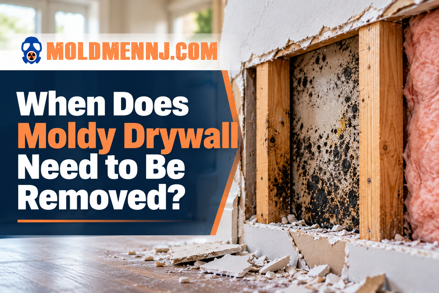 When Does Moldy Drywall Need to Be Removed? Moldy drywall removal and mold remediation